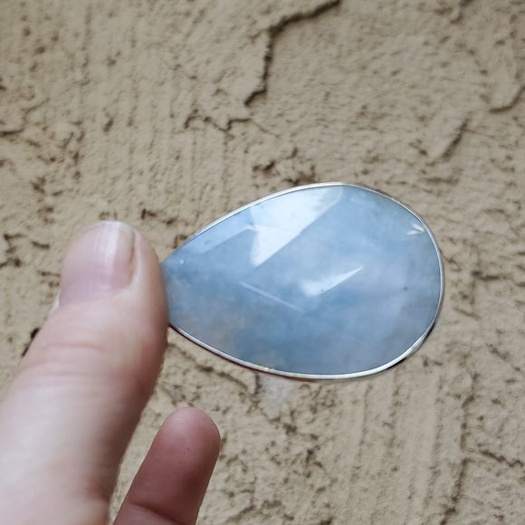 New 2pc Silver Wrapped Blue Kyanite Pendant Bundle. - Picture 8 of 15